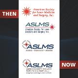 The ASLMS logo has seen quite the transformation over the years.