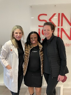 Tina Alster, MD with Burn Scar Patient