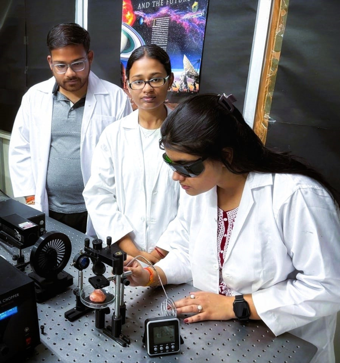 Several members of team from Birla Institute of Technology, Mesra