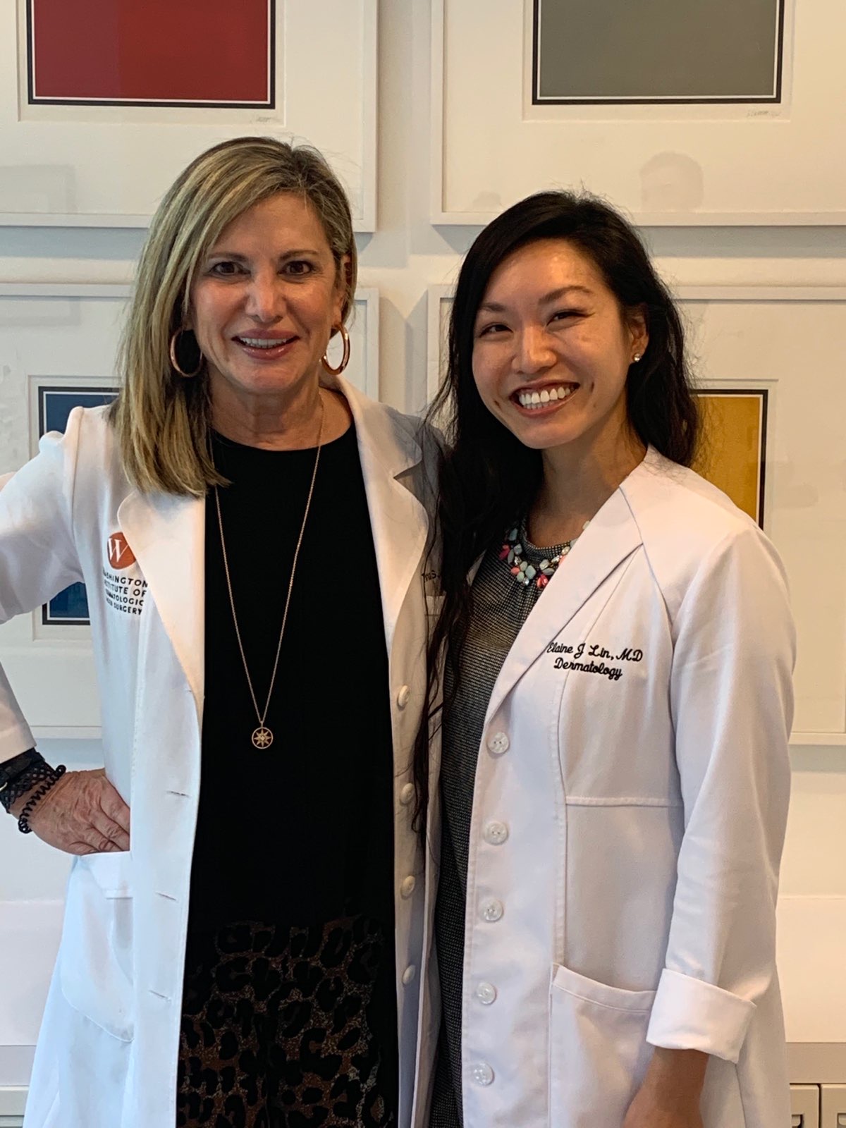 Preceptor Tina Alster, MD with Preceptee Elaine Lin, MD