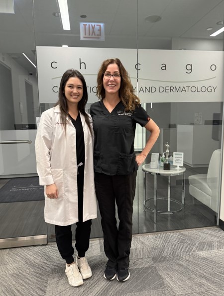 Preceptee Danielle Y. Del Mundo, MD with Carolyn Jacob, MD, FAAD