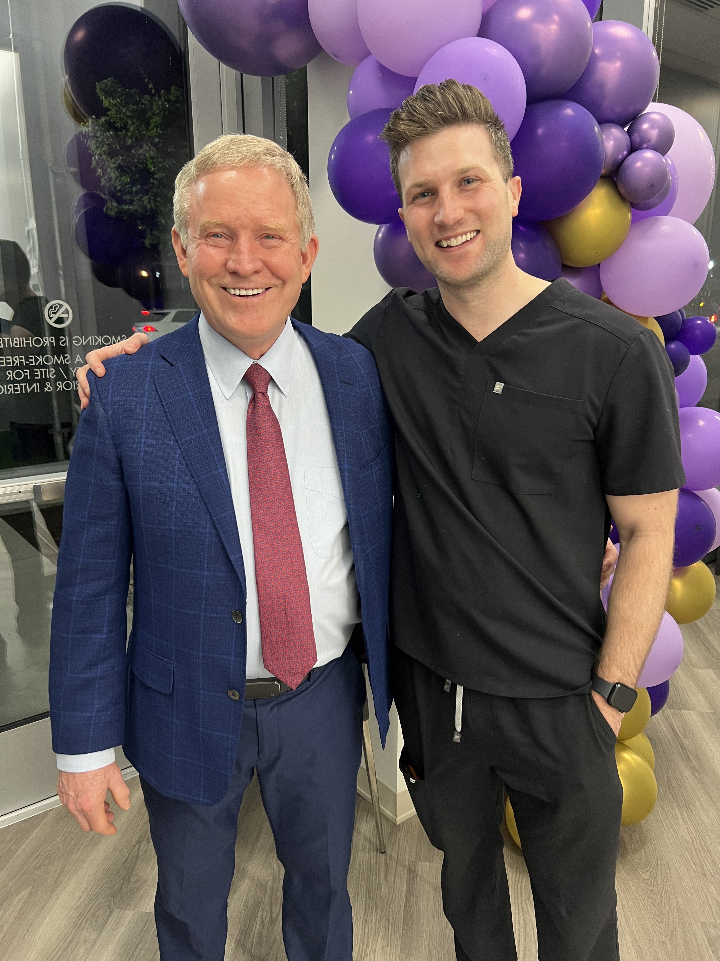 Preceptee Brett Thomas with Dr. Mark Taylor