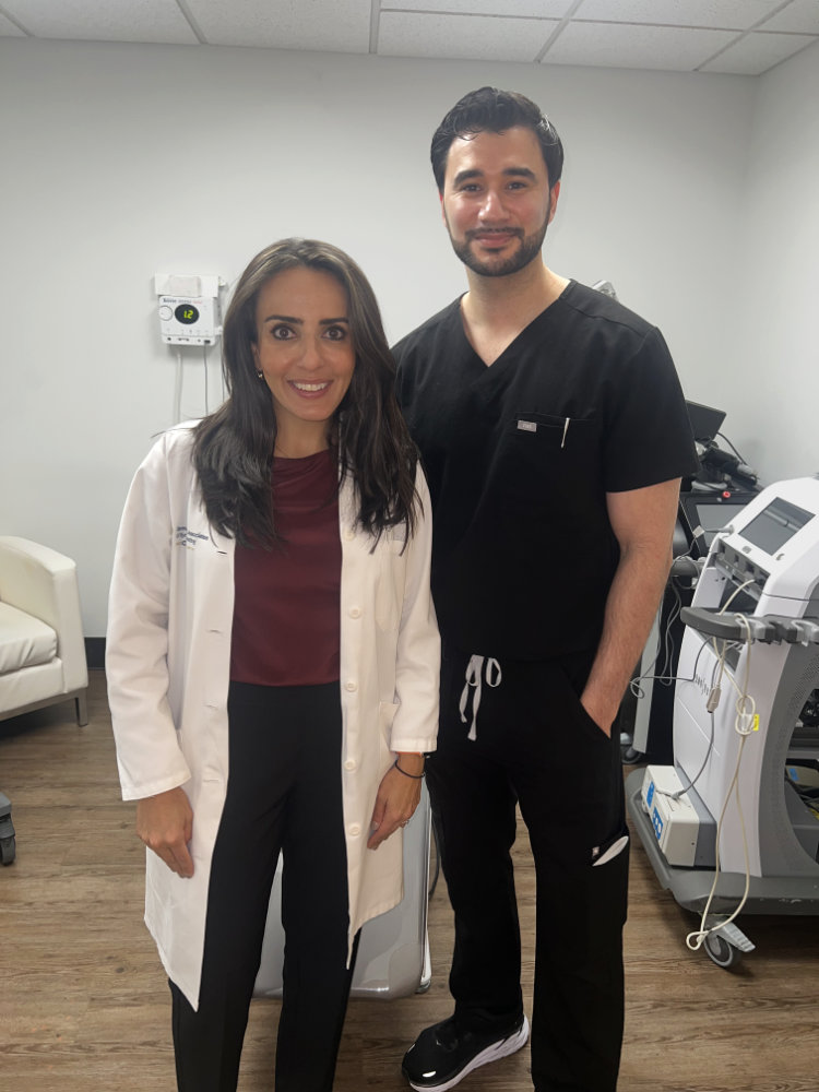 Preceptee Rehan Karim, DO with Nazanin Saedi, MD